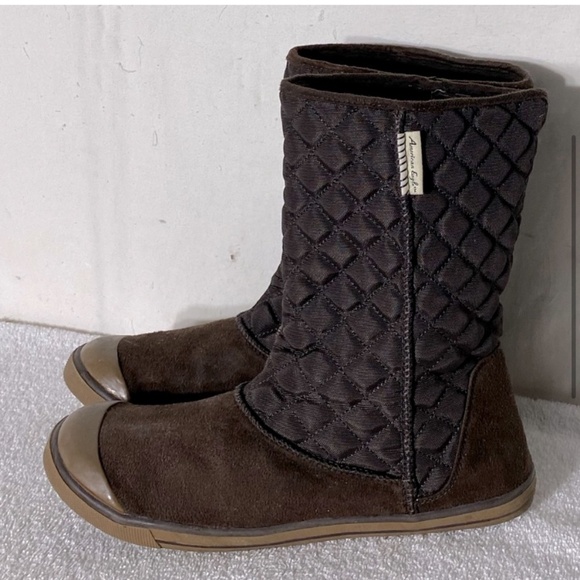American Eagle Outfitters Brown Quilted Ankle Boots 9 - Picture 5 of 13